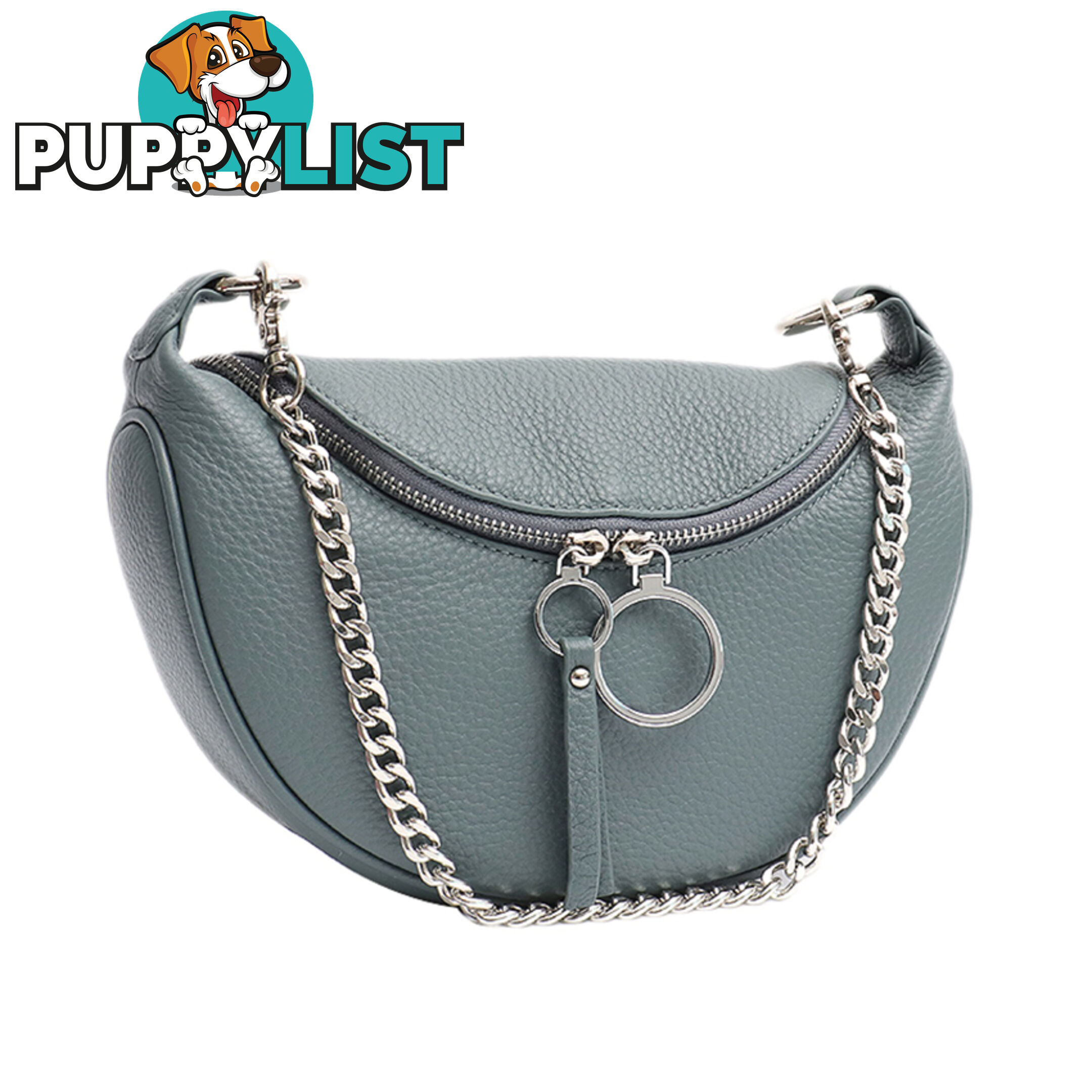 CANDACE TEAL GENUINE LEATHER LADIES HANDBAG