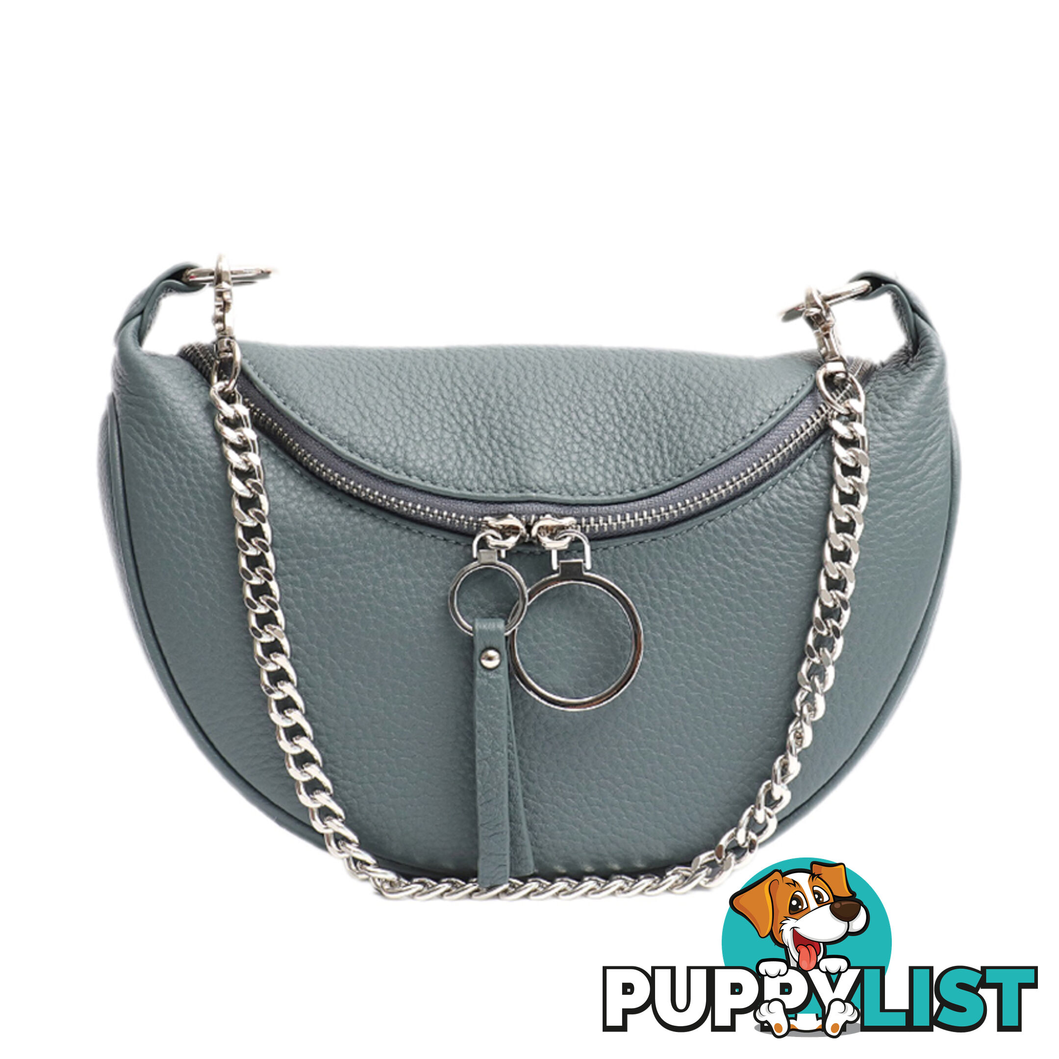 CANDACE TEAL GENUINE LEATHER LADIES HANDBAG