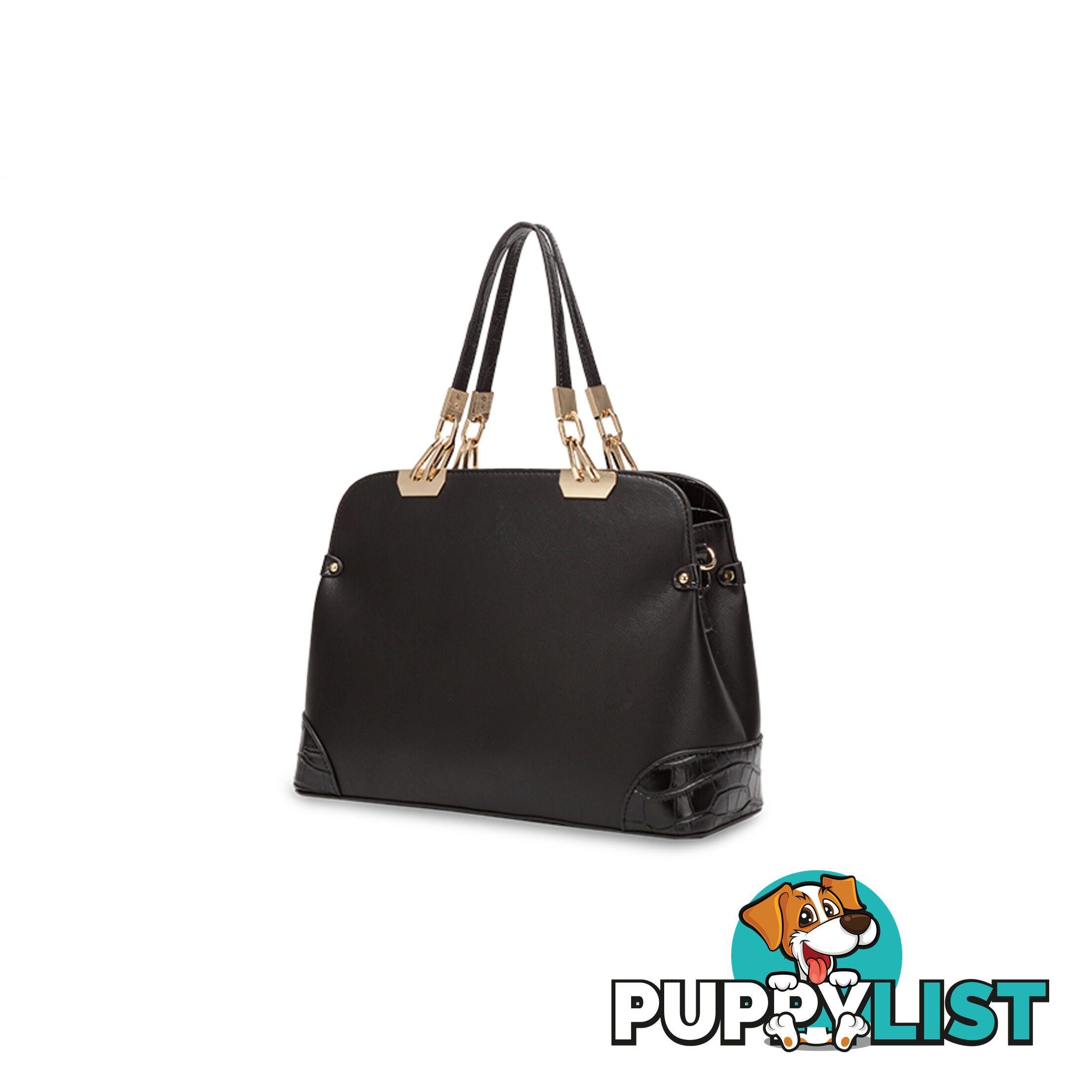 DOMANI Black Womens Classic  Handbag