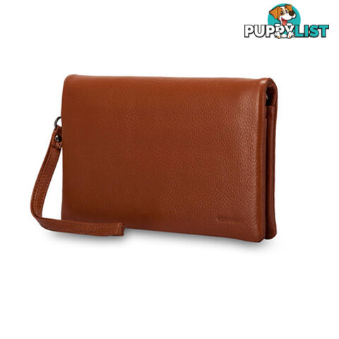 KELSI Tan  Womens Genuine Leather Wallet