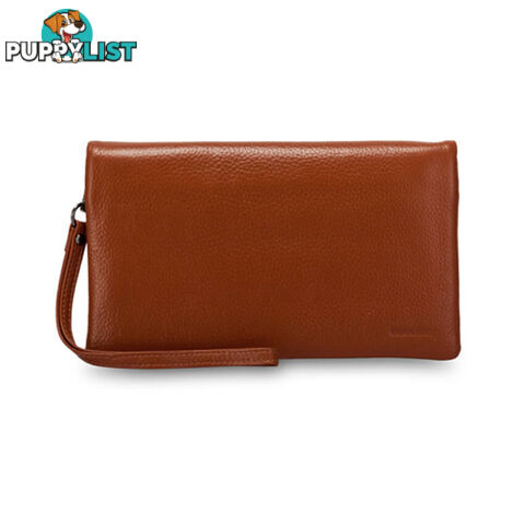 KELSI Tan  Womens Genuine Leather Wallet