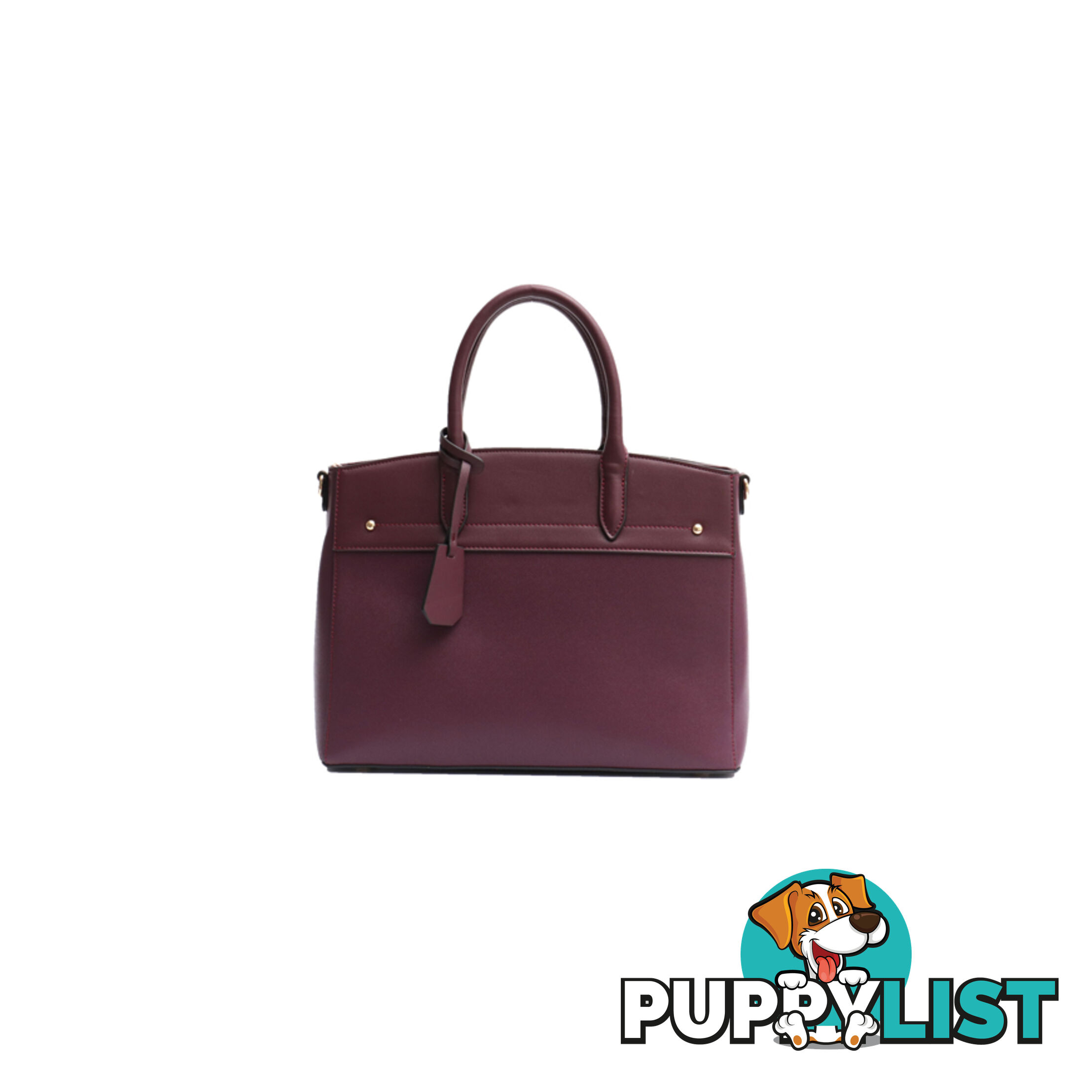 AMELIE PLUM VEGAN LEATHER LADIES WORK HANDBAG