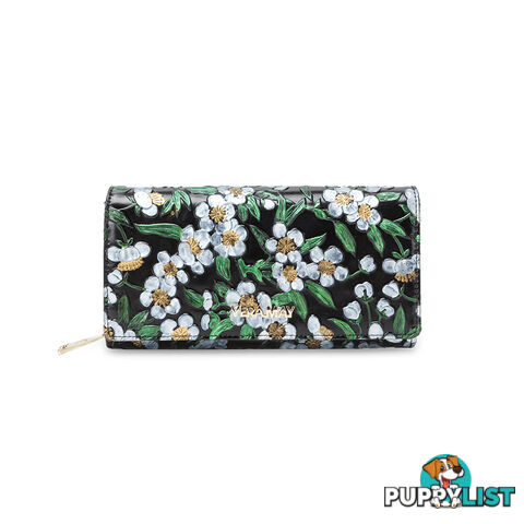 LW3L Daisy Floral Genuine Leather Wallet