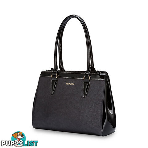 Meredith Black Womens Fashion Work Handbag