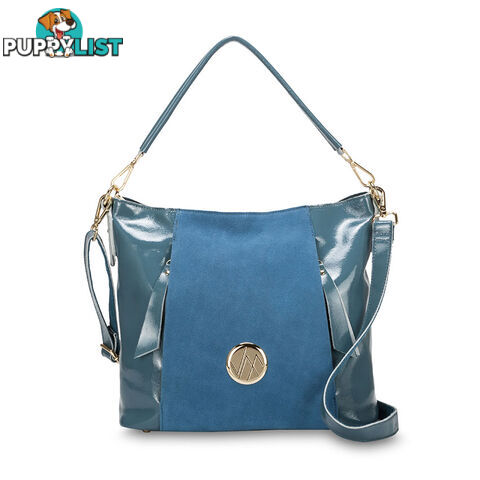 CINTA Teal Genuine Leather Womens Handbag