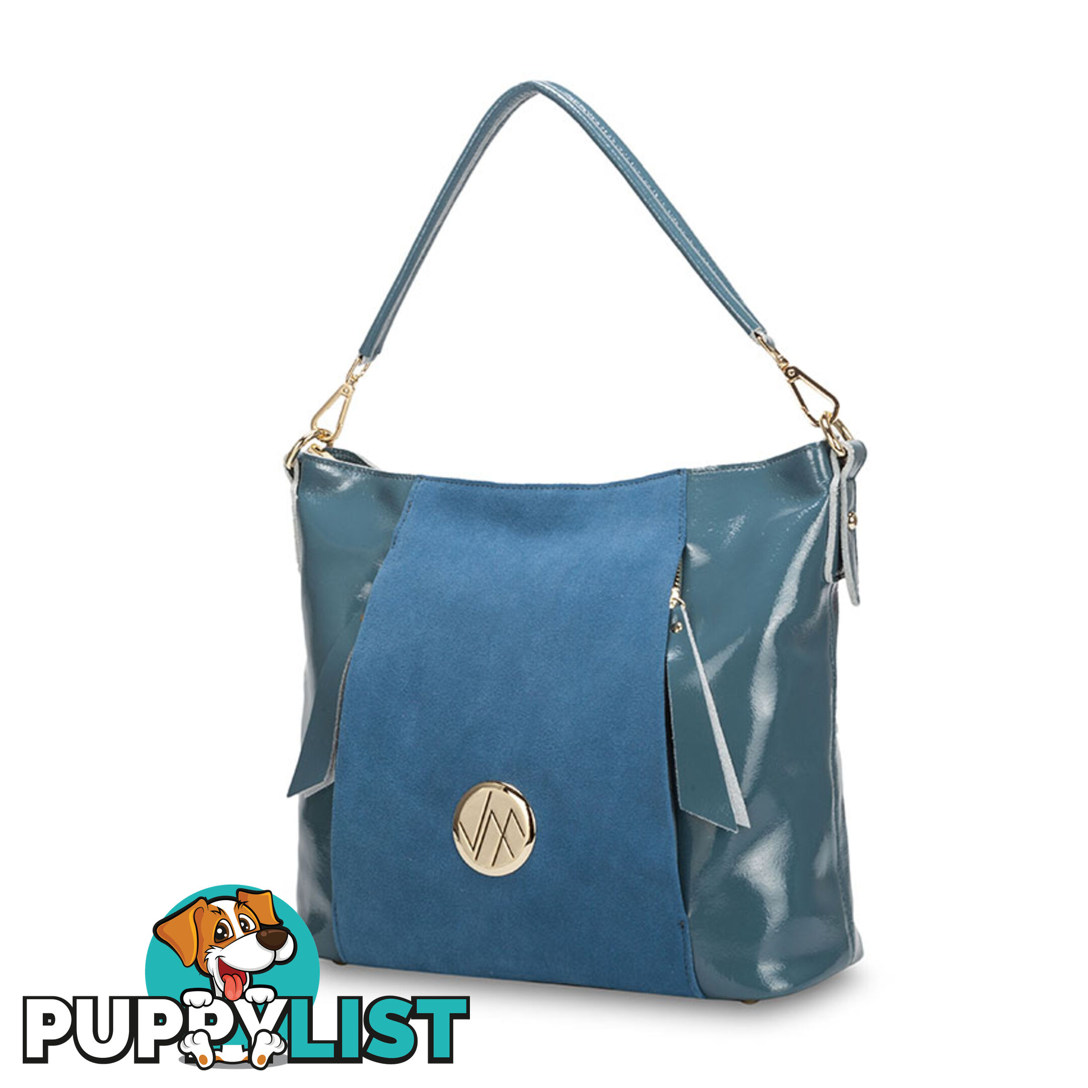 CINTA Teal Genuine Leather Womens Handbag