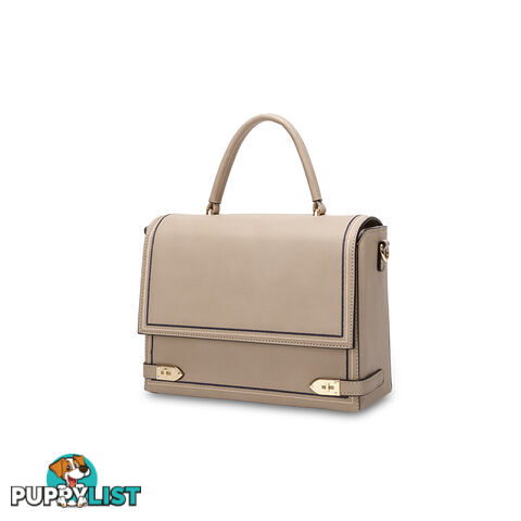 BINA Beige Womens Satchel Everyday  Handbag