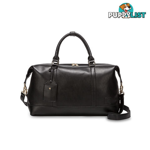 LUCCA Black Overnight Travel Bag