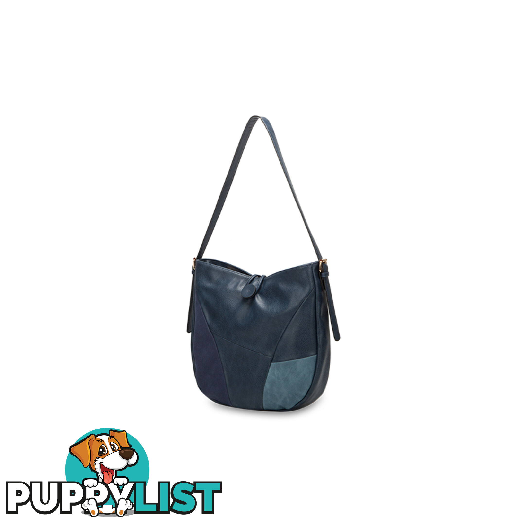 ELARA Denim Blue Patch Womens Fashion Handbag