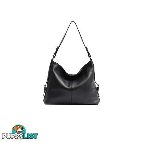 ASIM BLACK GENUINE LEATHER LADIES HANDBAG