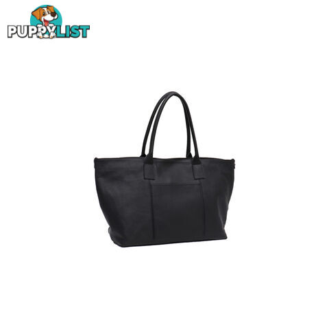 PHOEBE BLACK GENUINE LEATHER LADIES HANDBAG