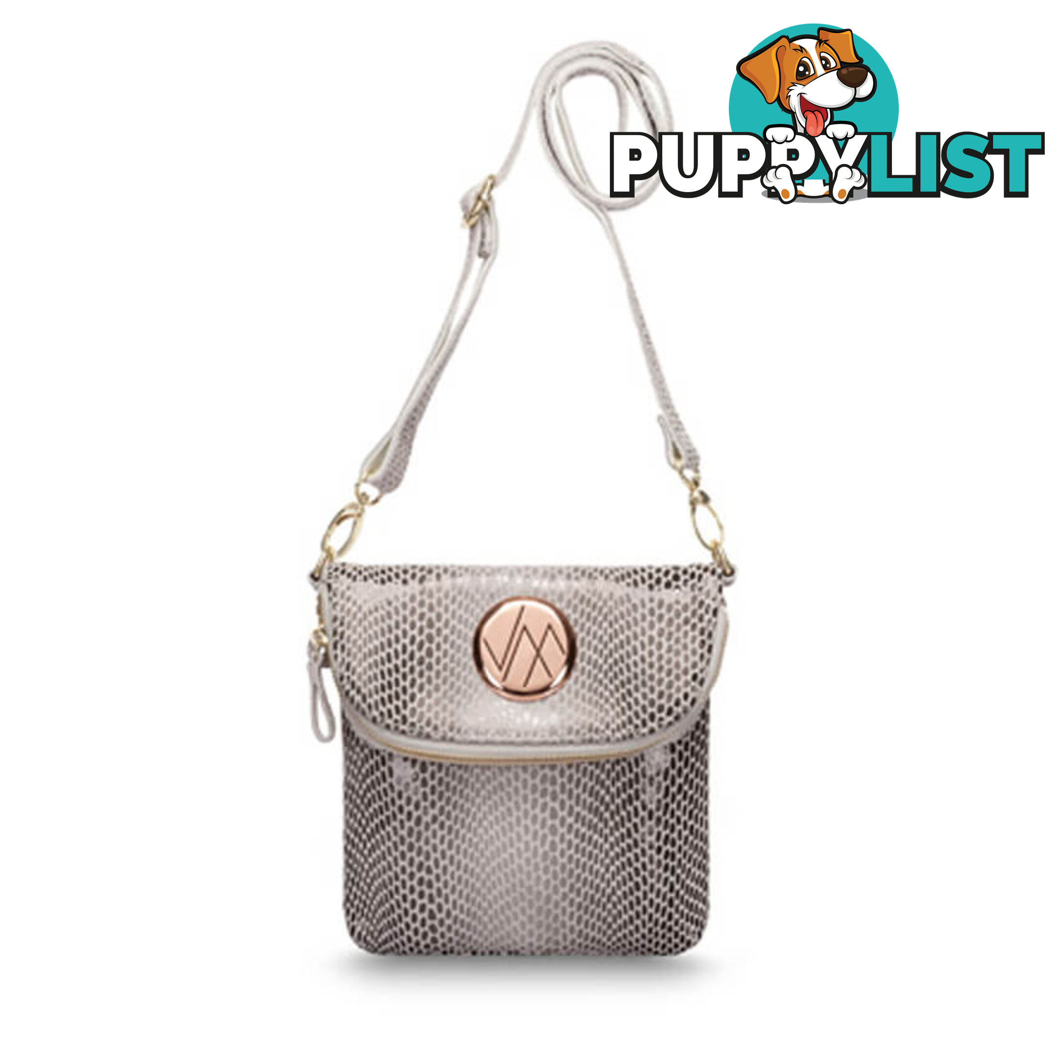 KRUISE Beige Women Genuine Leather Crossbody Handbag