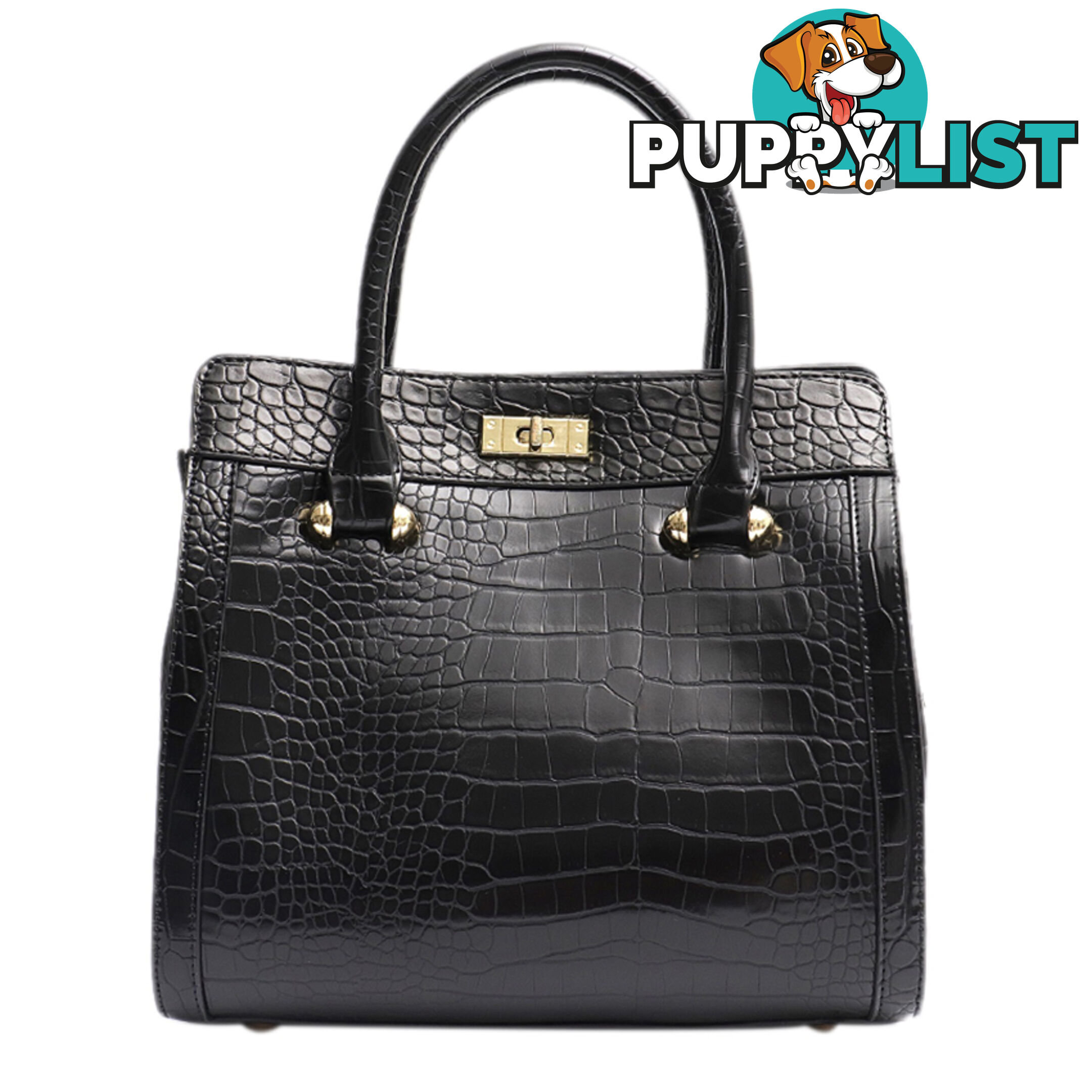 CORIN BLACK VEGAN LEATHER LADIES HANDBAG