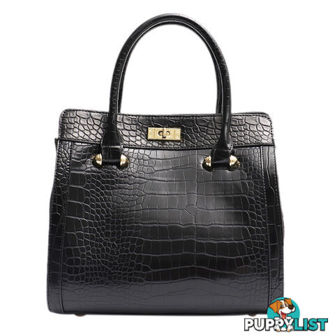 CORIN BLACK VEGAN LEATHER LADIES HANDBAG