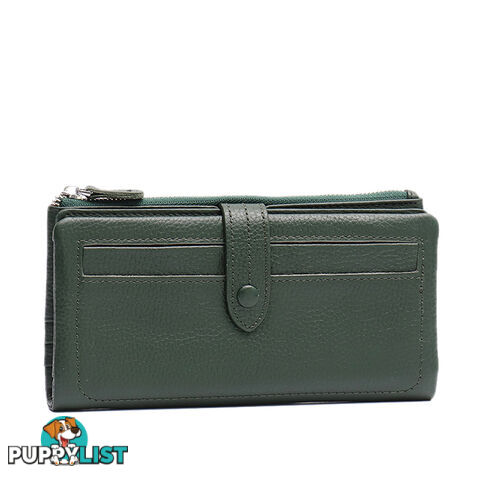 SAWYER Green Women Leather Wallet