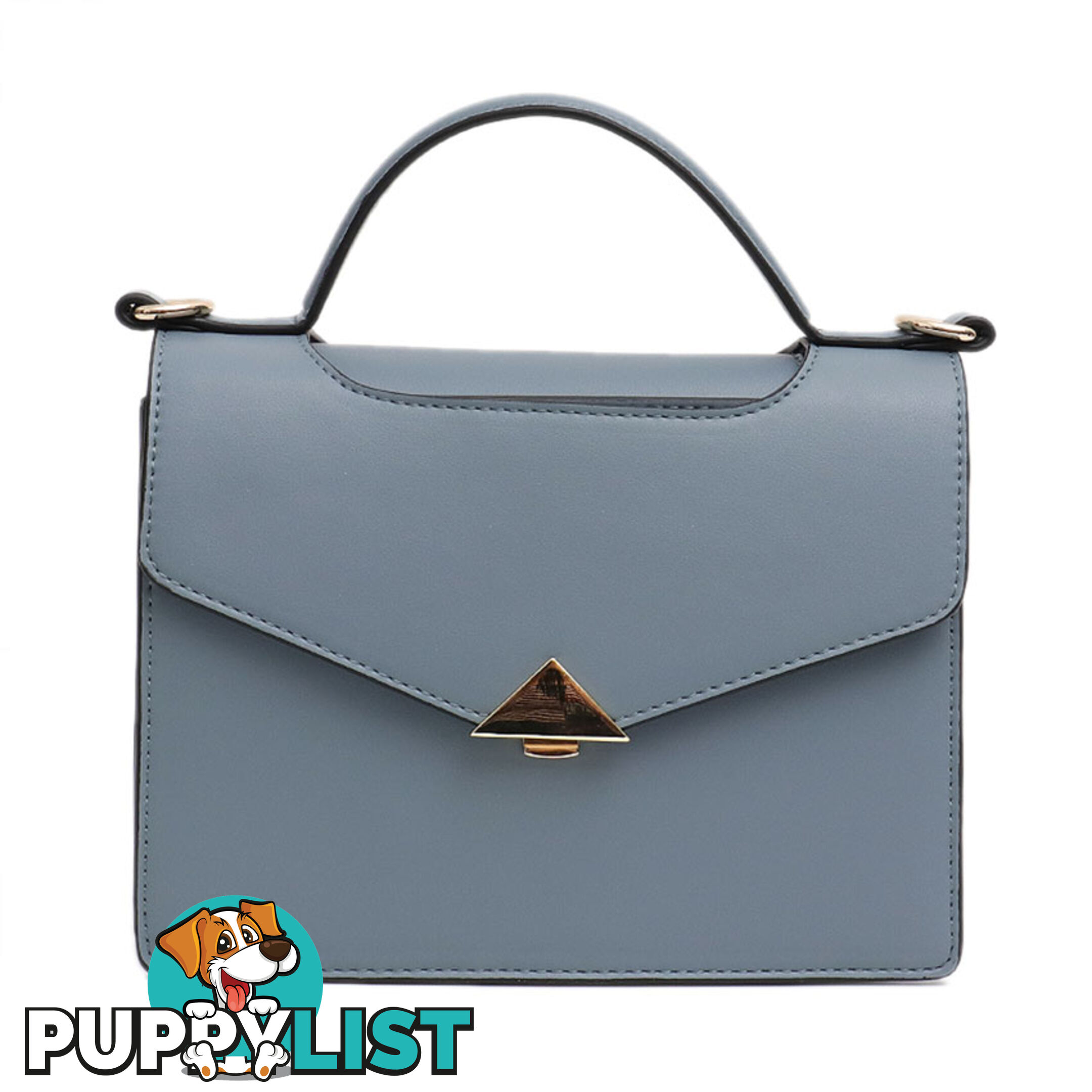 PEACE BLUE VEGAN LEATHER WOMENS HANDBAG