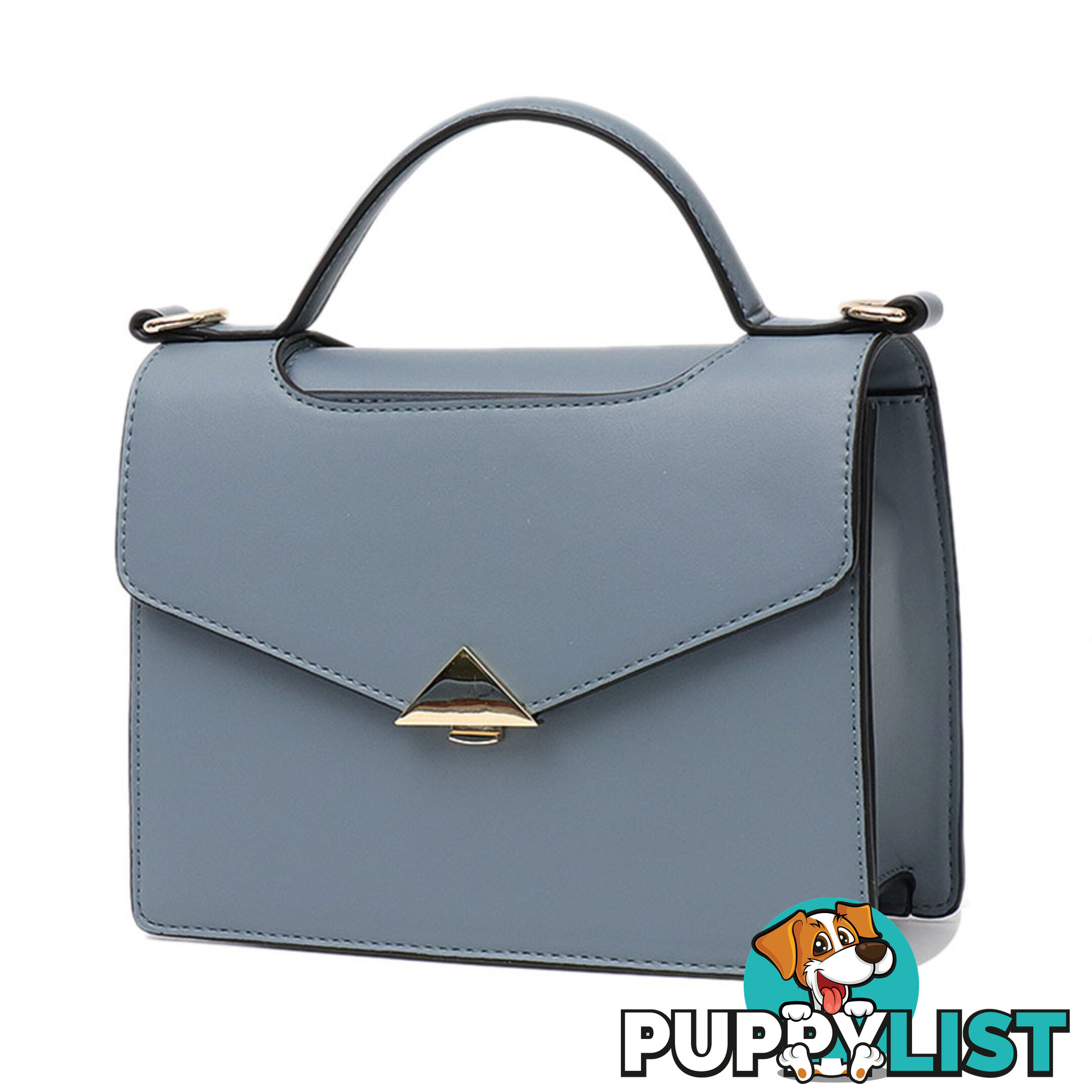 PEACE BLUE VEGAN LEATHER WOMENS HANDBAG