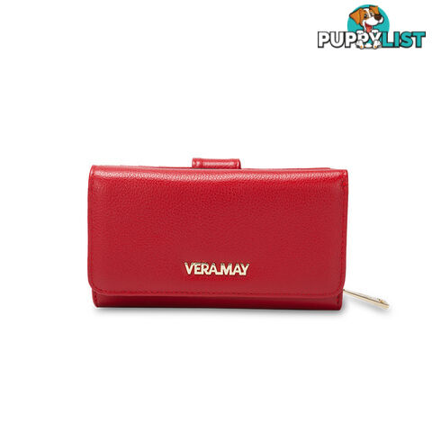 LW5M Red Genuine Leather Wallet