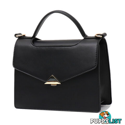 PEACE BLACK VEGAN LEATHER WOMENS HANDBAG