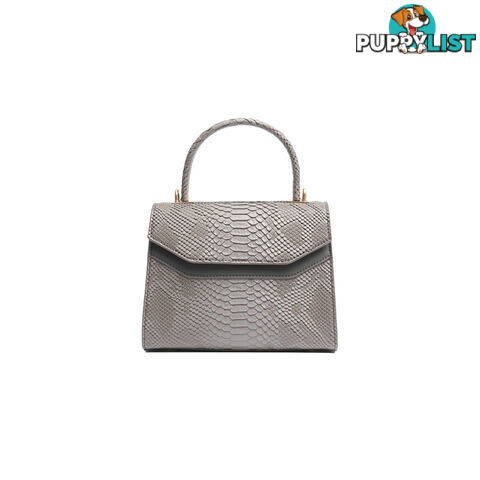 NYA GREY CROC VEGAN LEATHER LADIES HANDBAG