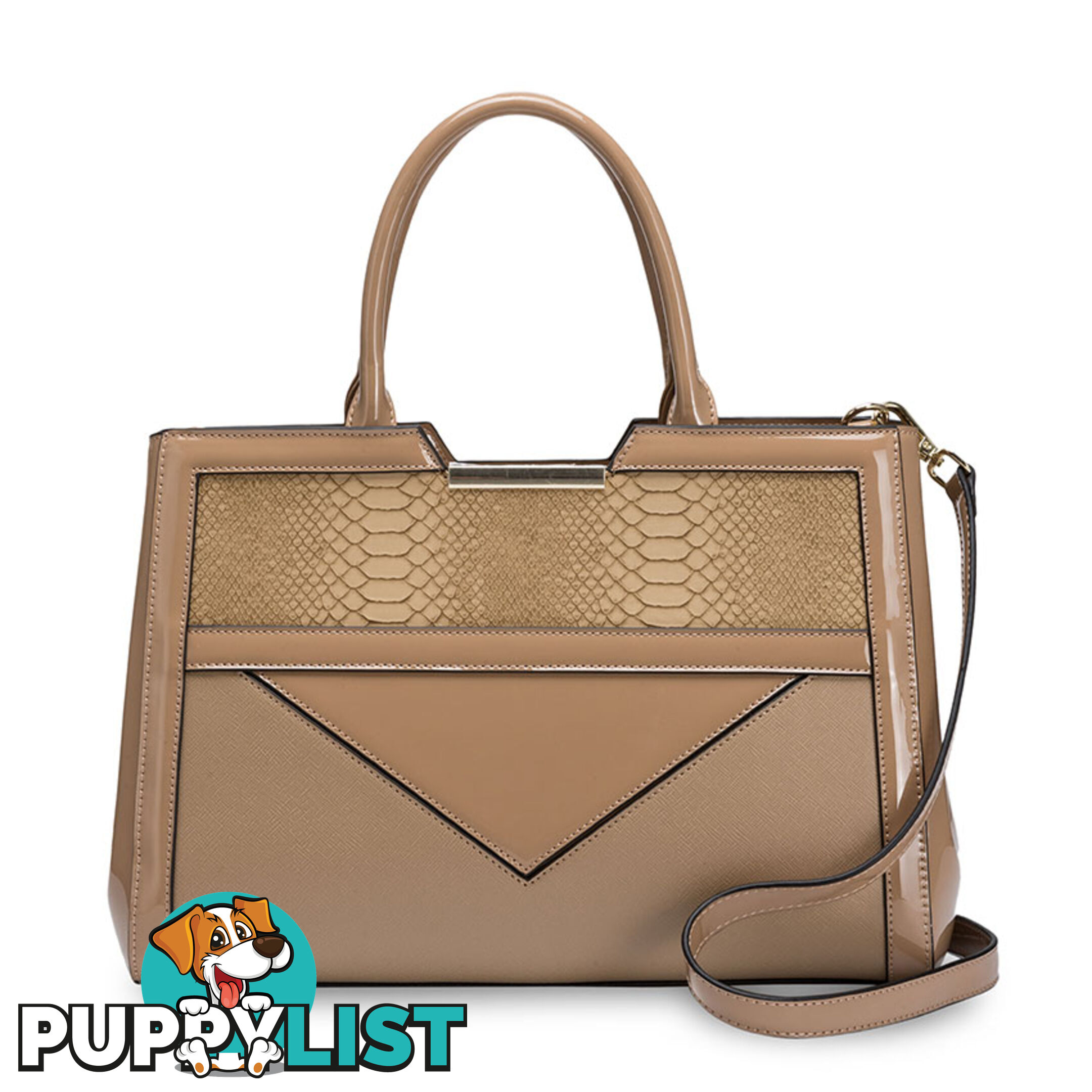 Pepper Taupe Beige Womens Satchel Handbag