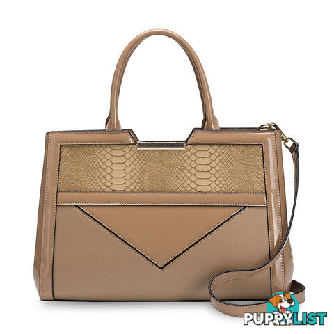 Pepper Taupe Beige Womens Satchel Handbag