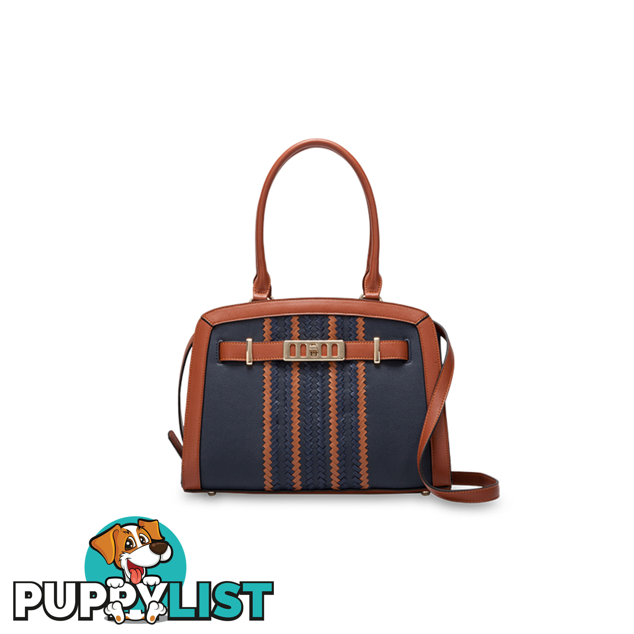 PERLA Navy Womens Handbag