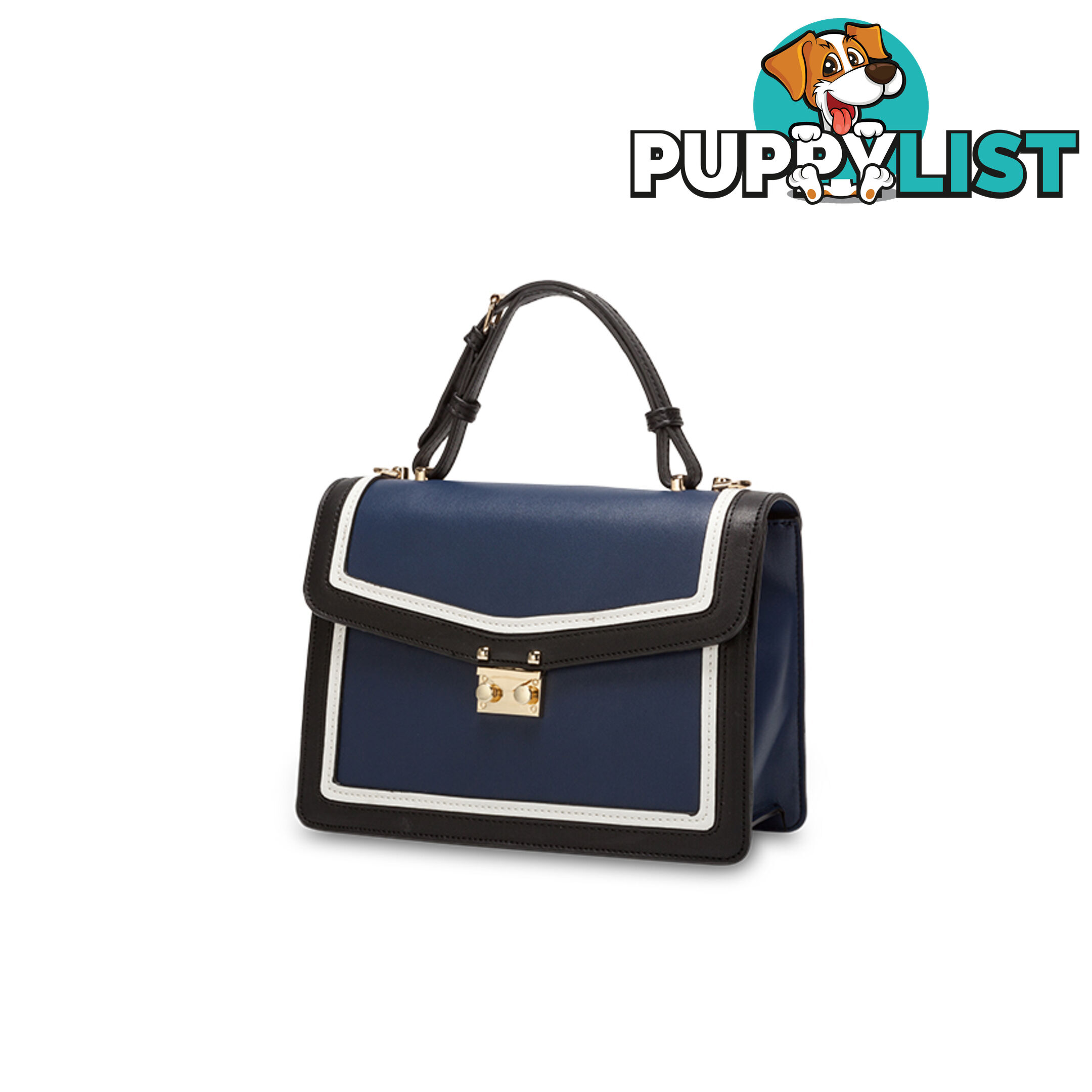 CUBITT Navy Womens Satchel Handbag