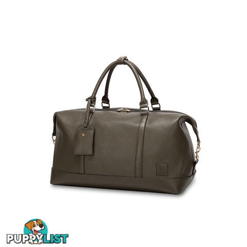 LUCCA Khaki Green Overnight Travel Bag