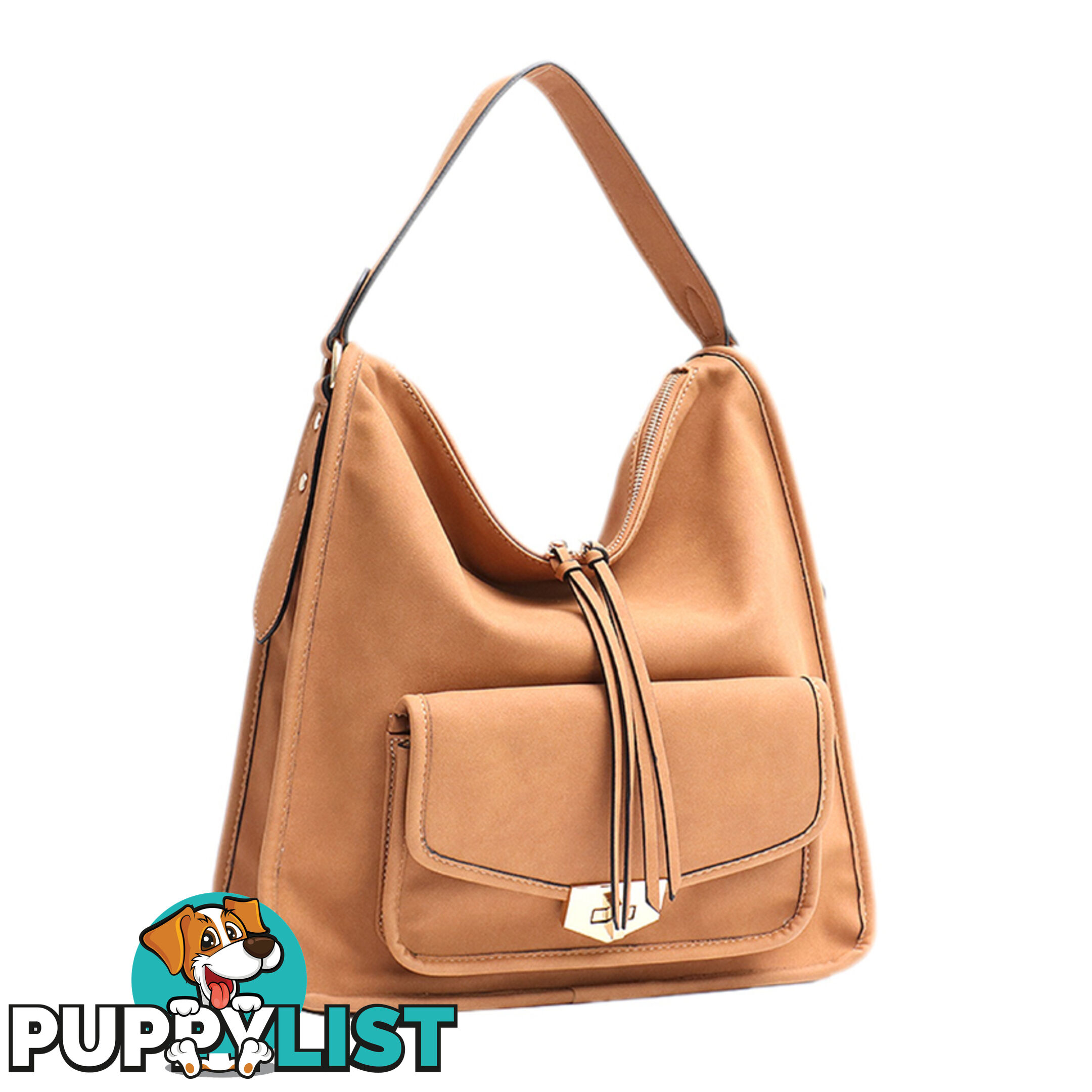 JOYA TAN VEGAN LEATHER LADIES HANDBAG