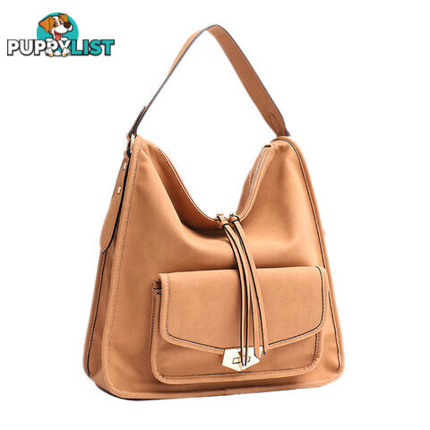 JOYA TAN VEGAN LEATHER LADIES HANDBAG