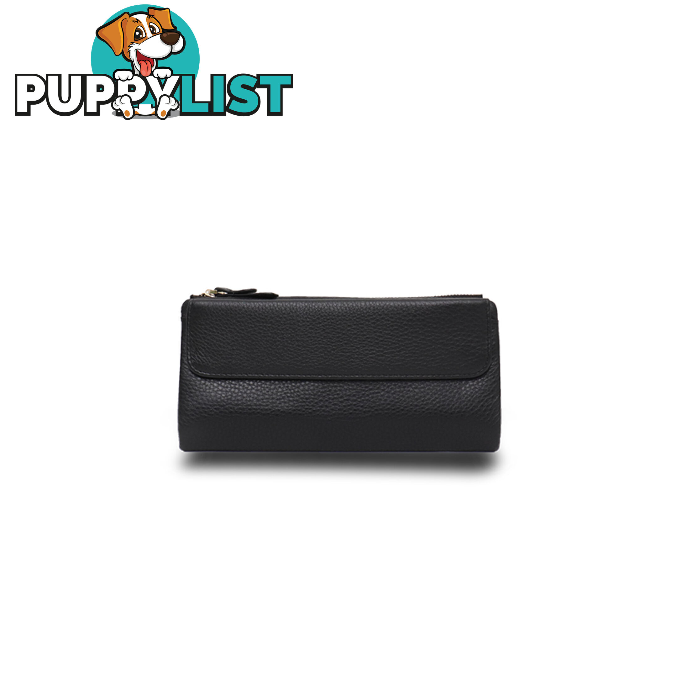 POPPY Black Soft Genuine Leather Wallet