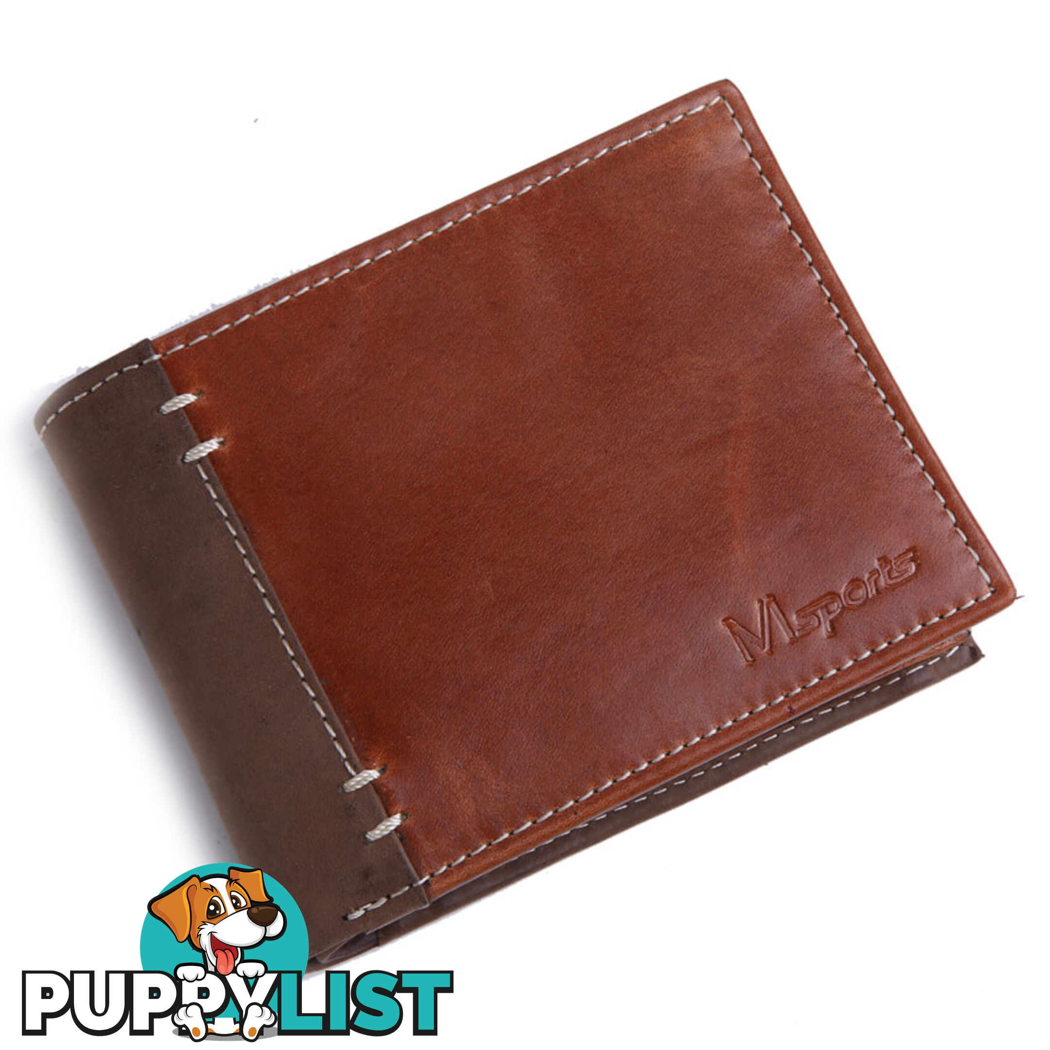 MS1 GENUINE COWHIDE LEATHER MENS SPORT WALLET