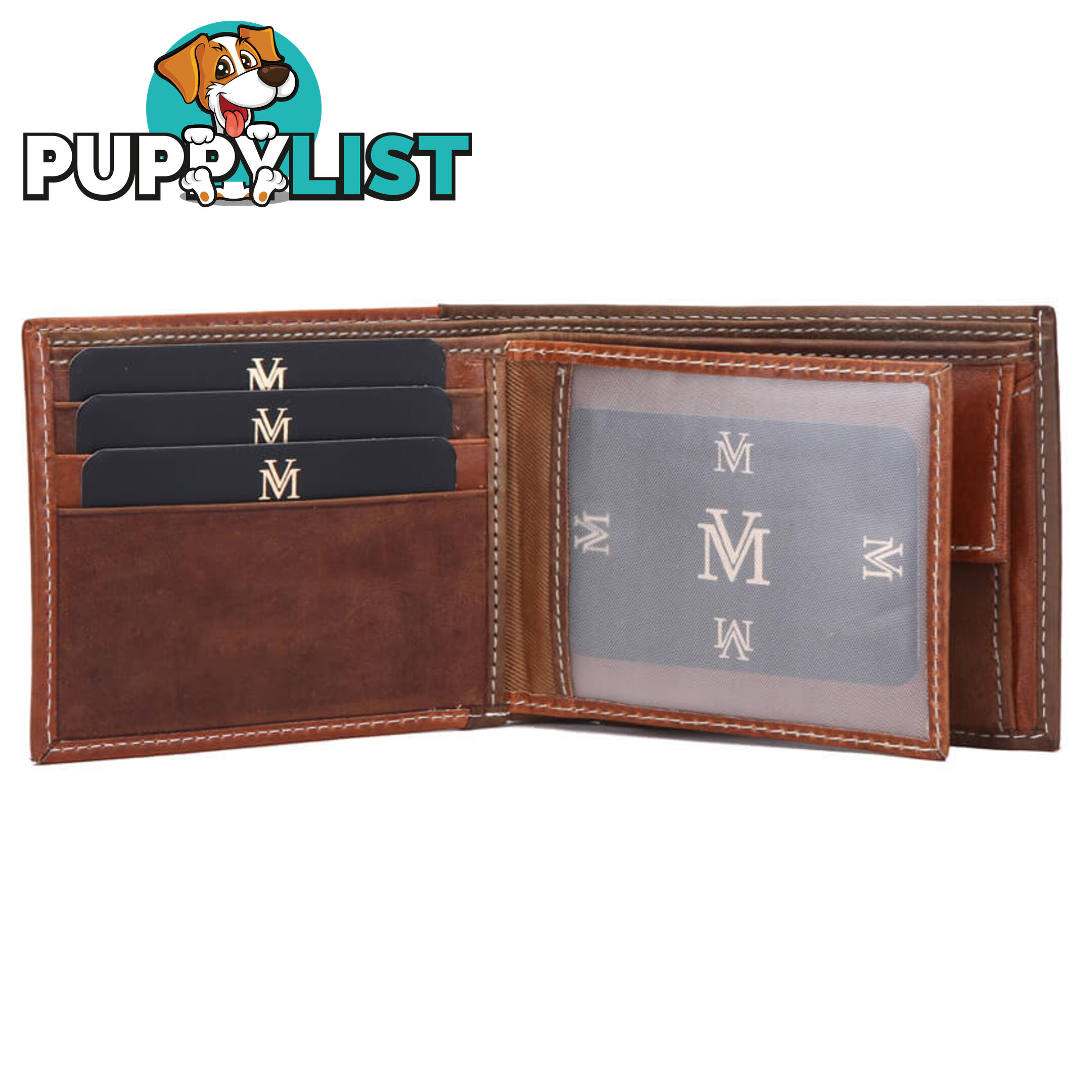 MS1 GENUINE COWHIDE LEATHER MENS SPORT WALLET