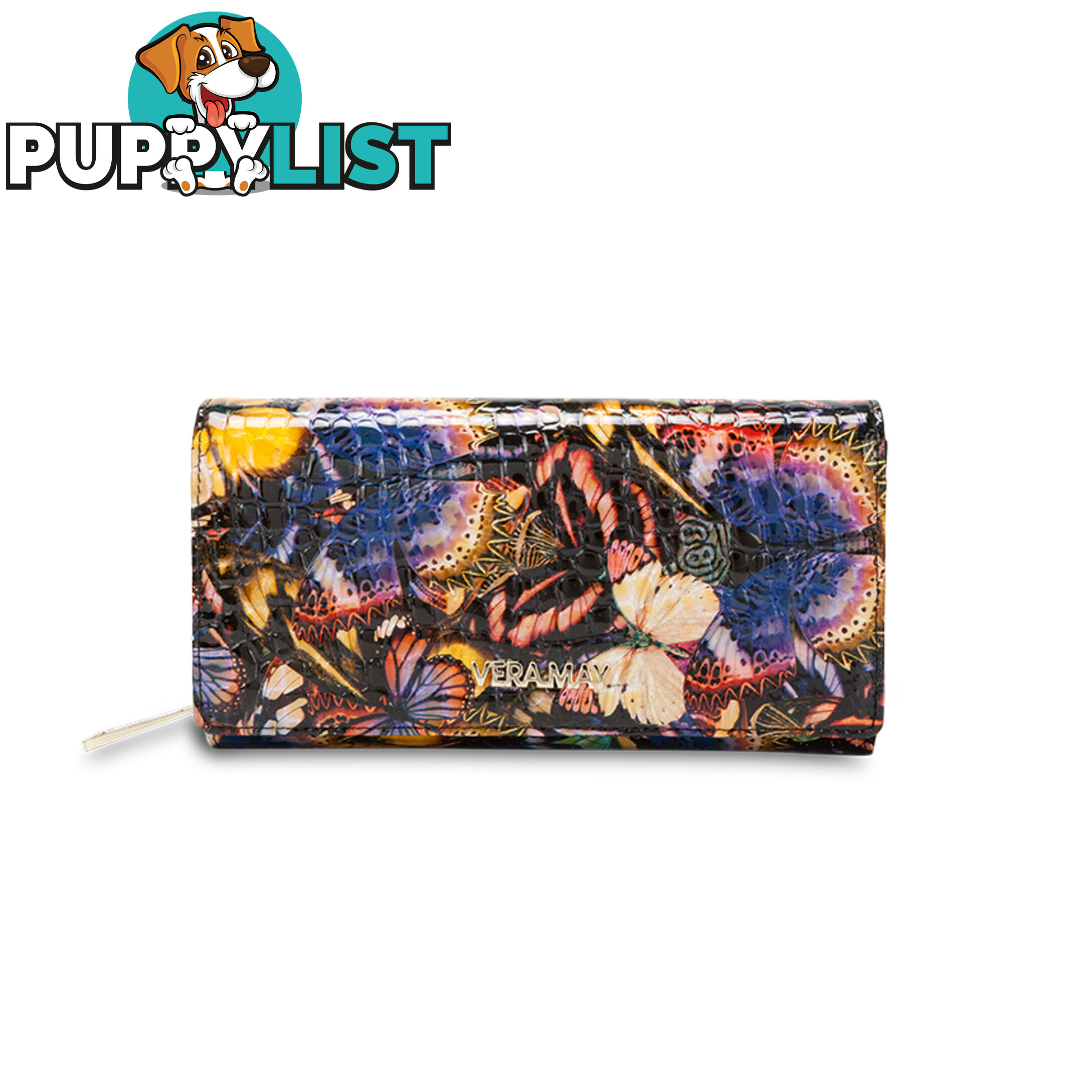 LW3L Monarch Butterfly Genuine Leather Wallet