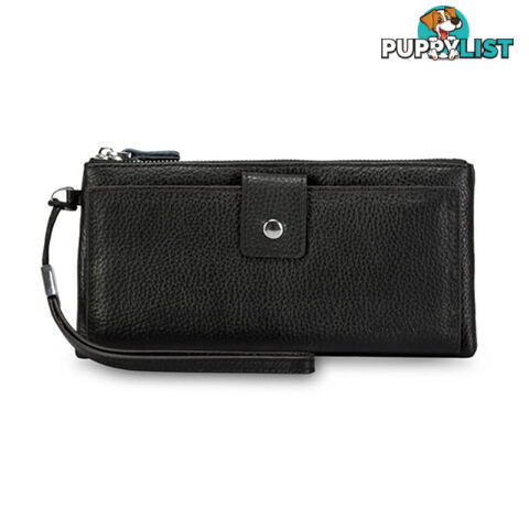 TORO Black Womens Soft Genuine Leather Wallet