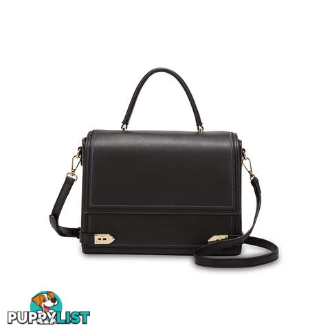 BINA Black Womens Satchel Everyday Handbag