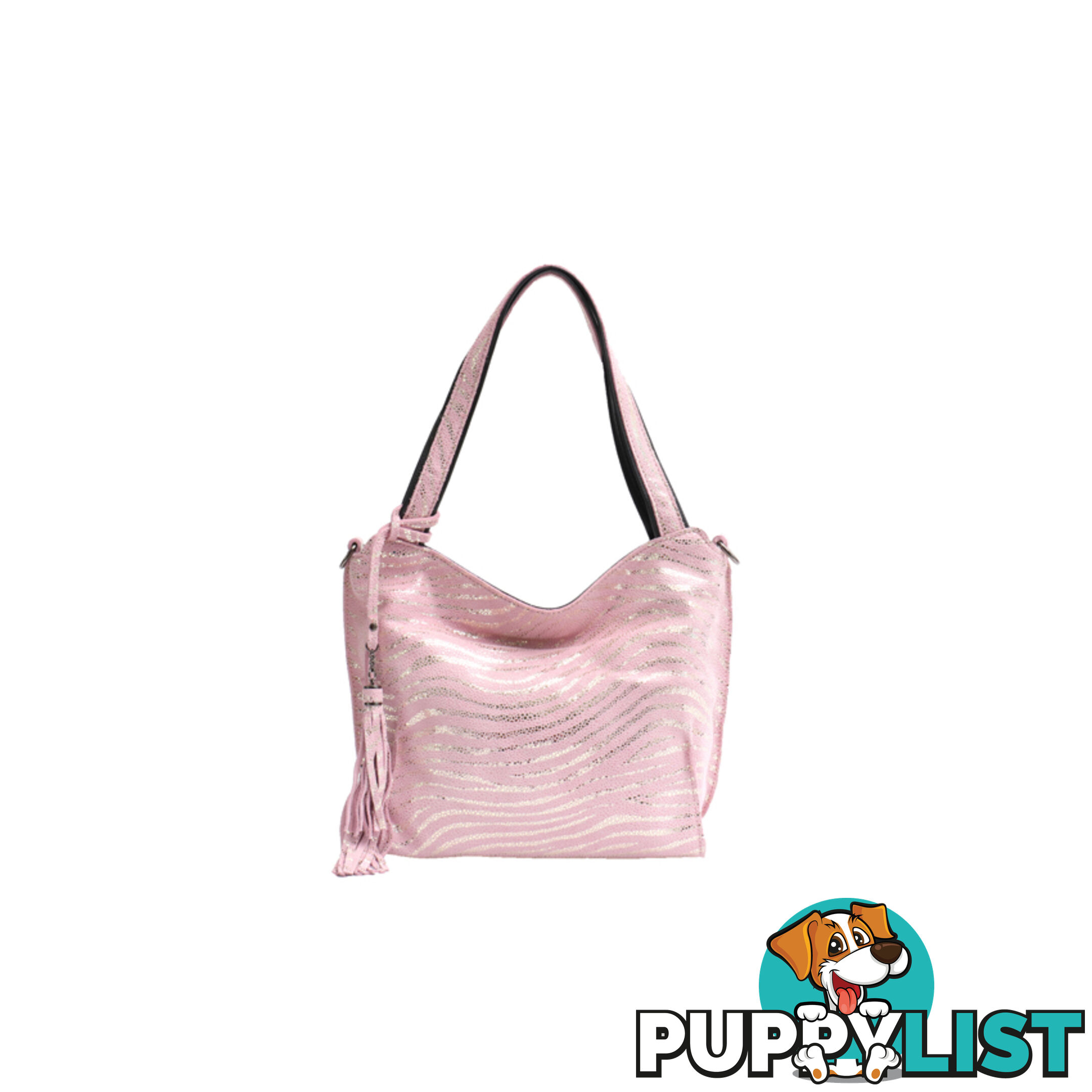 SERENITY PINK GENUINE LEATHER LADIES HANDBAG