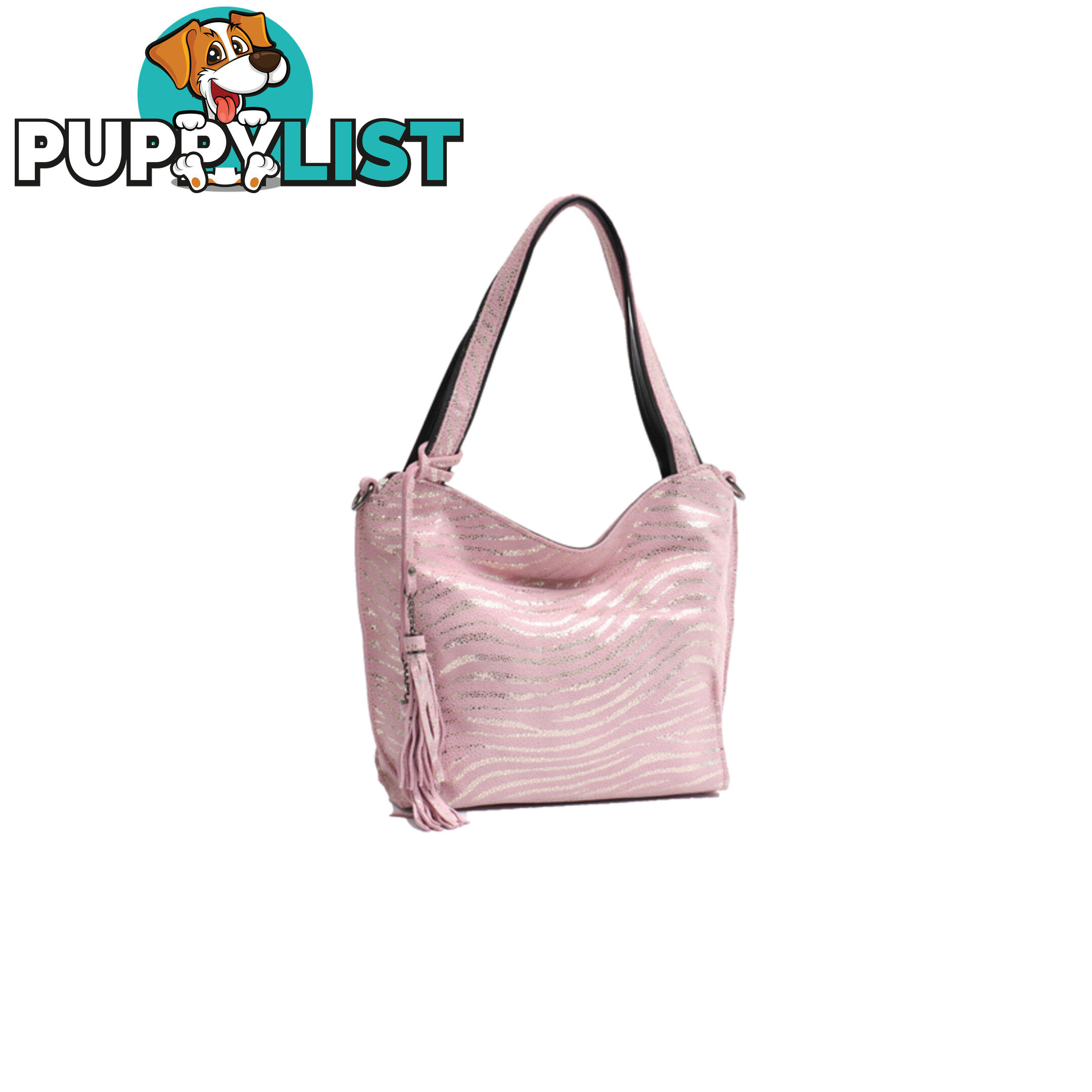 SERENITY PINK GENUINE LEATHER LADIES HANDBAG