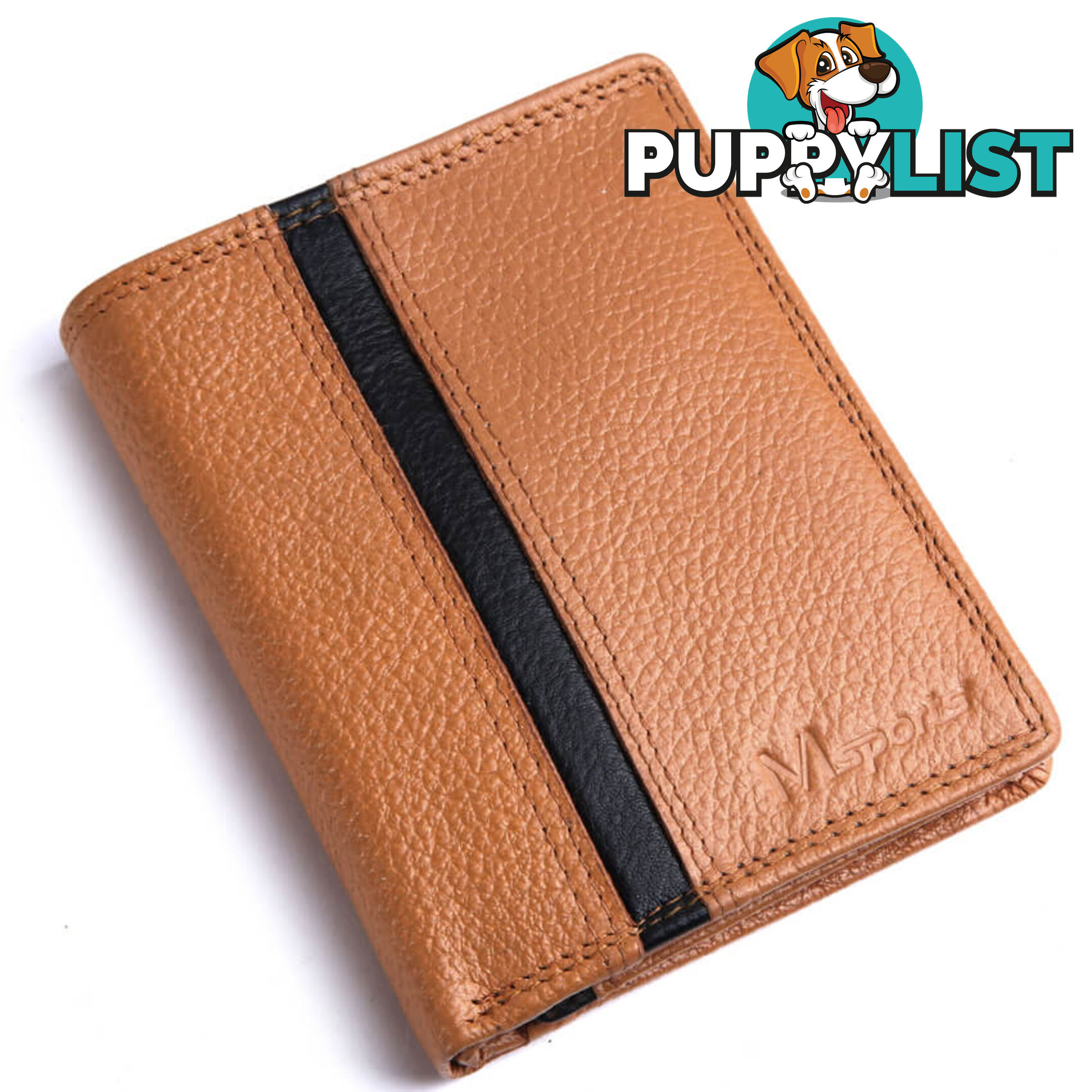 MS2 GENUINE COWHIDE LEATHER MENS SPORT WALLET