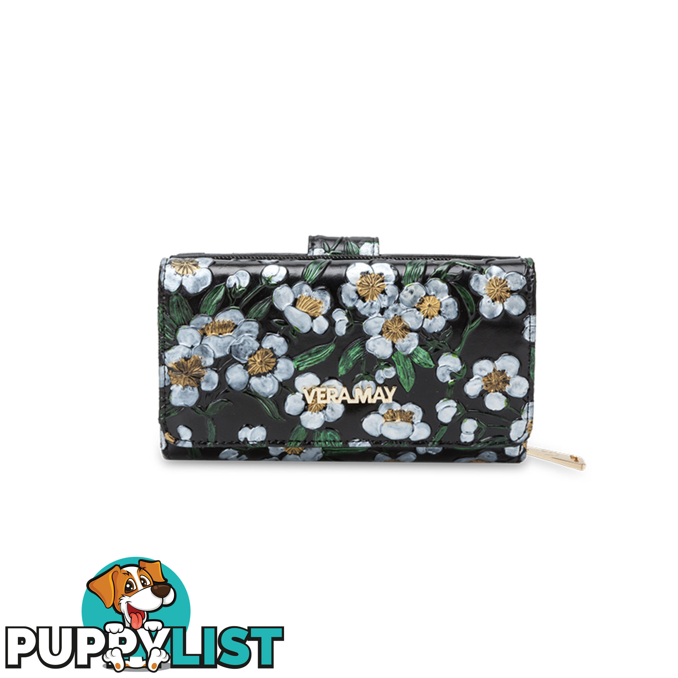 LW5M Daisy Floral Genuine Leather Wallet