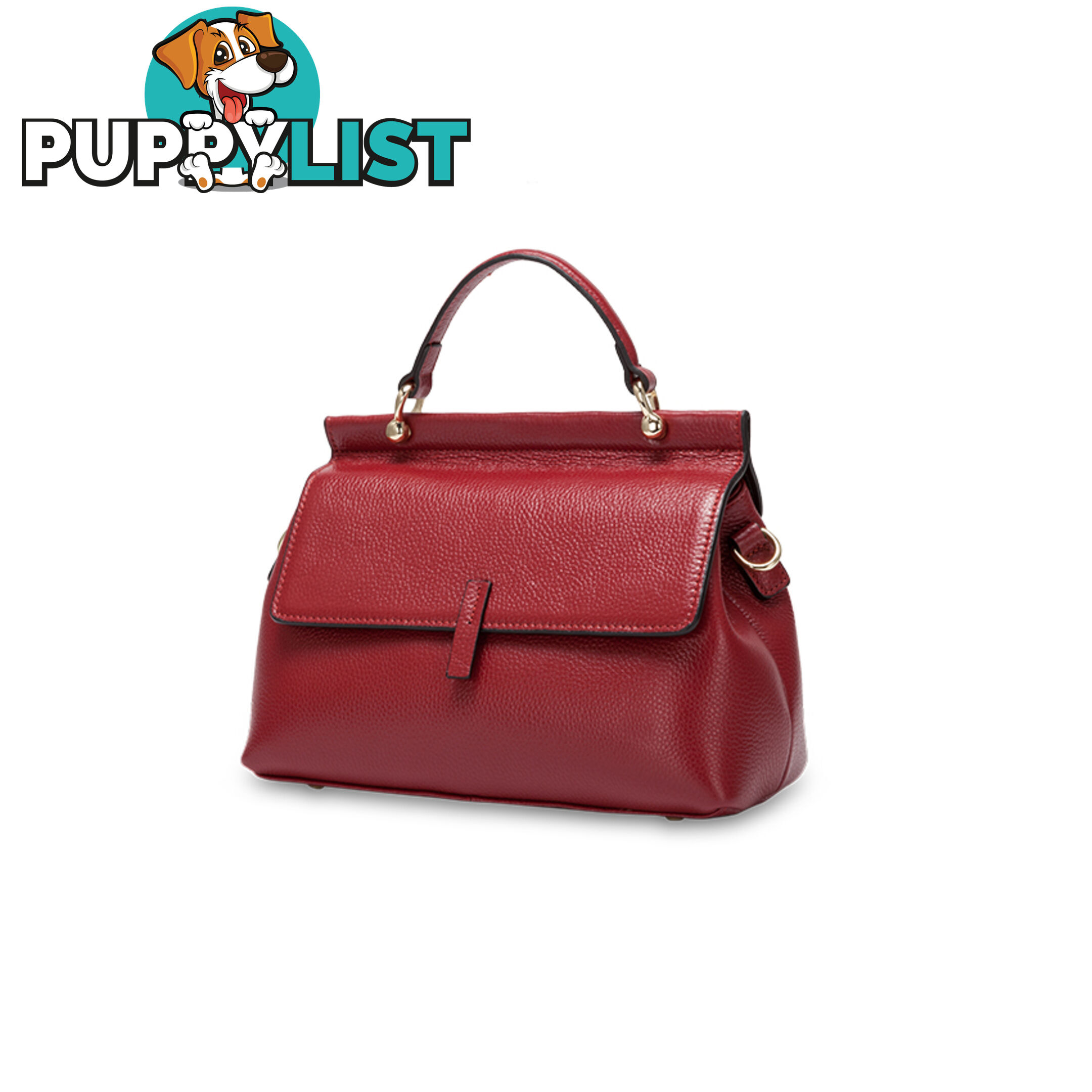 TENERIFE RED GENUINE LEATHER WOMENS HANDBAG