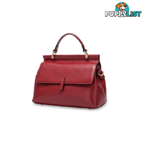 TENERIFE RED GENUINE LEATHER WOMENS HANDBAG