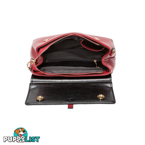 TENERIFE RED GENUINE LEATHER WOMENS HANDBAG