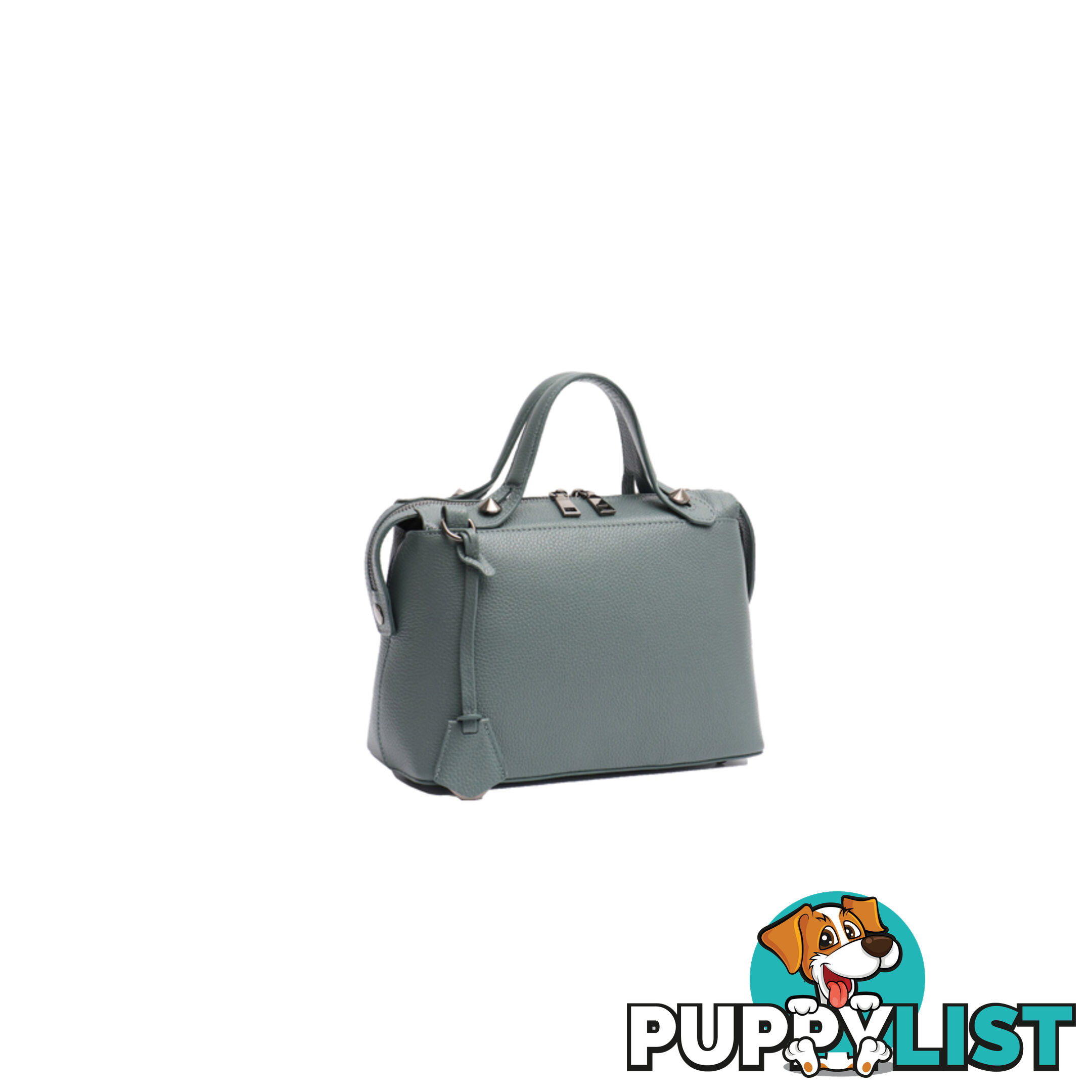 DANIKA TEAL GENUINE LEATHER LADIES HANDBAG