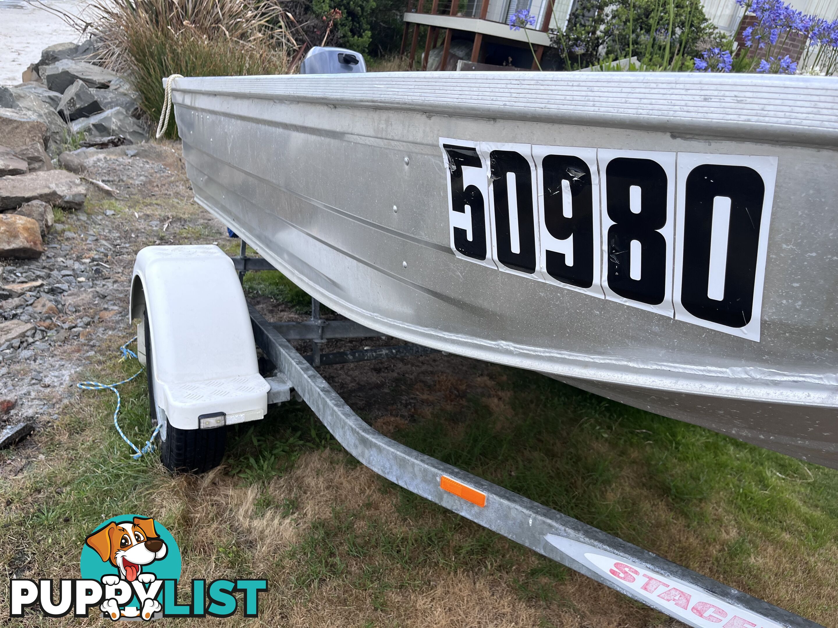2014 Stacer Proline  3.75. 2014 20hp Yamaha 4 stroke motor. 2014 Telwater trailer. Both registered.
