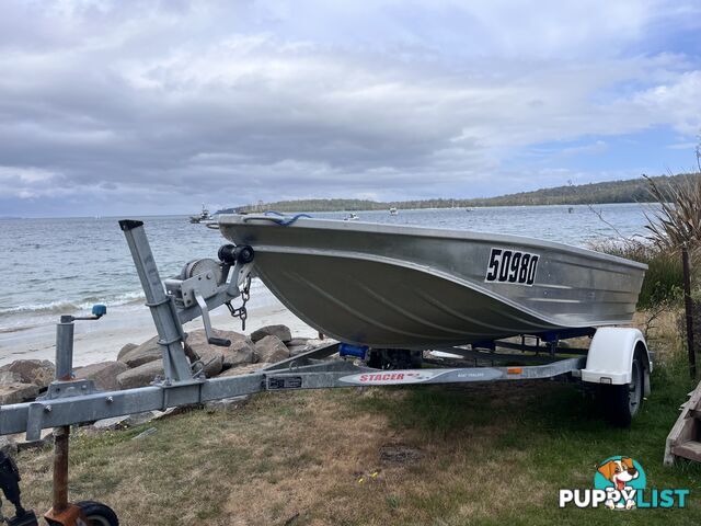 2014 Stacer Proline  3.75. 2014 20hp Yamaha 4 stroke motor. 2014 Telwater trailer. Both registered.