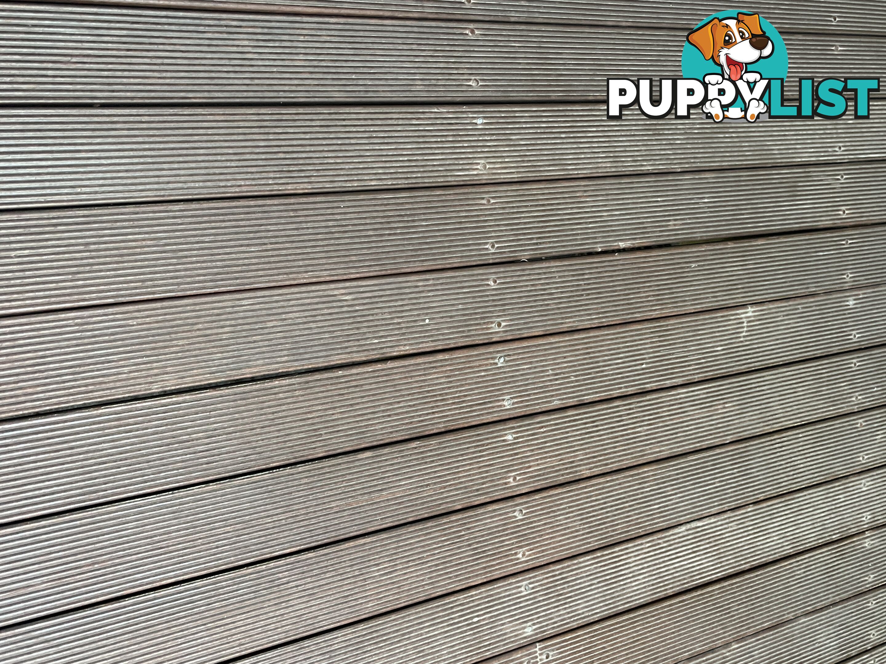 Merbau deck boards 70mm with nails