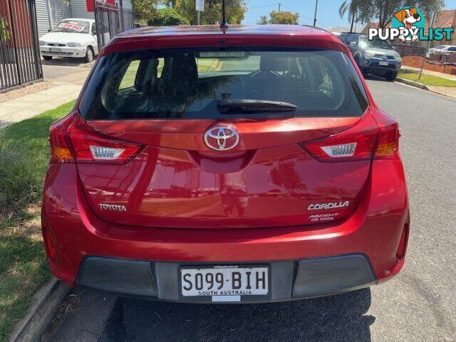 2013 TOYOTA COROLLA ZRE182R  HATCHBACK