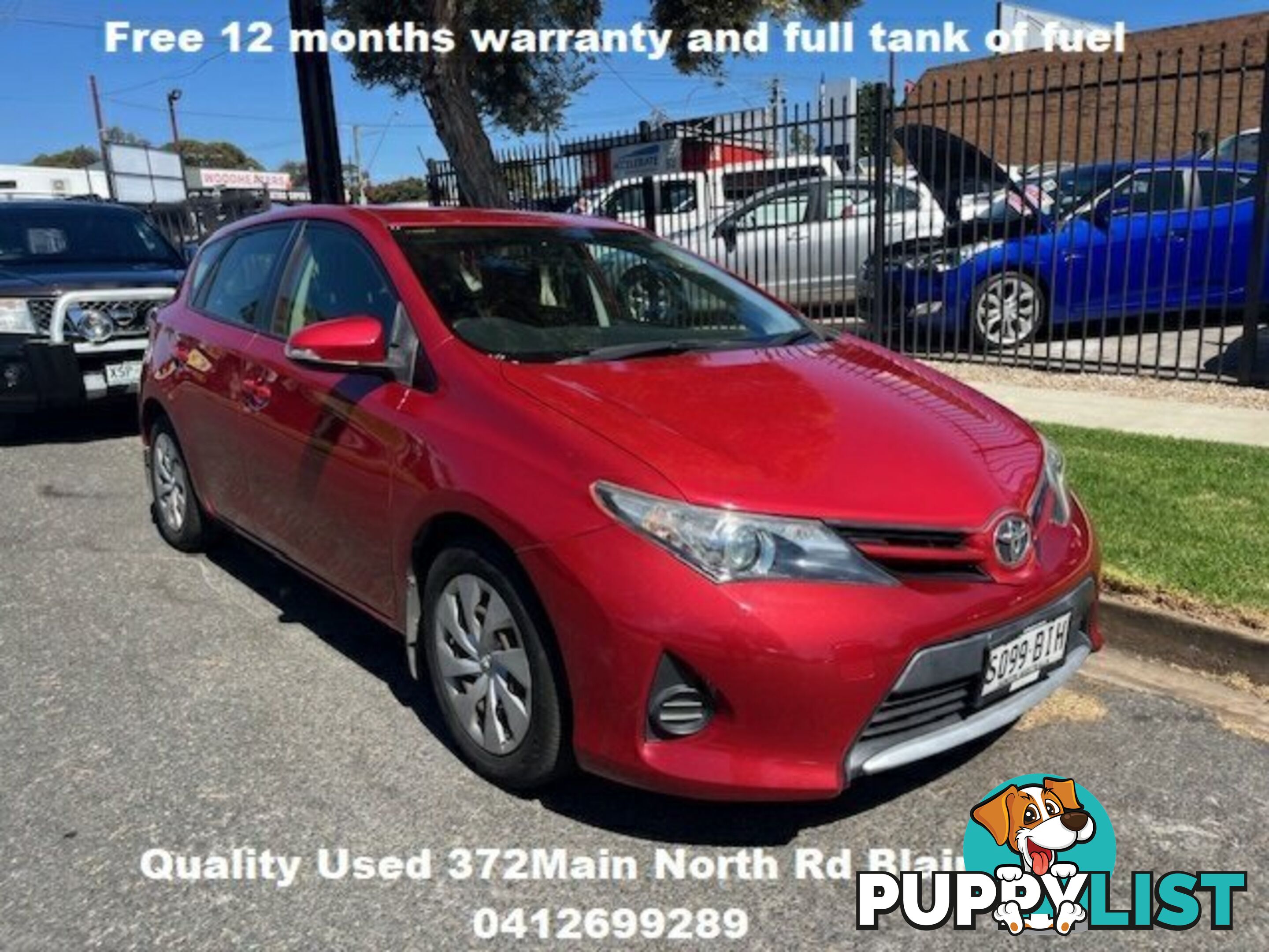 2013 TOYOTA COROLLA ZRE182R  HATCHBACK